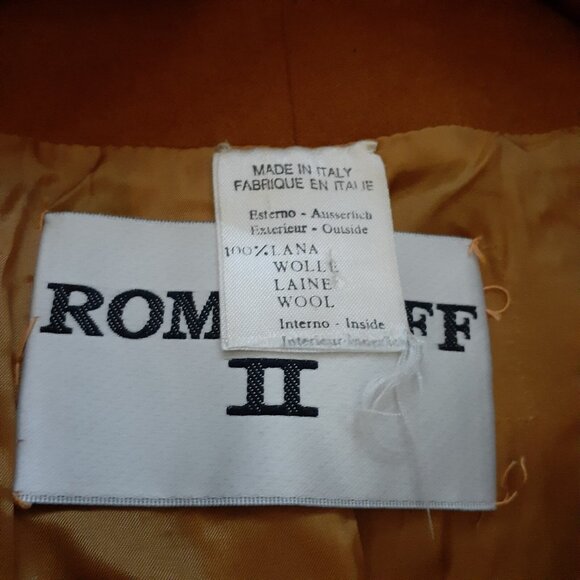 VTG Appliqued Blazer Jacket Romanoff 100% Wool Lined Made in Italy Matador 8 - Picture 5 of 13